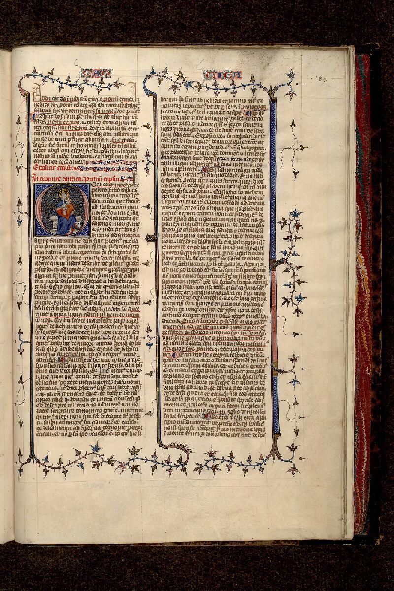 Paris, Bibl. Mazarine, ms. 0166, f. 189 - vue 1