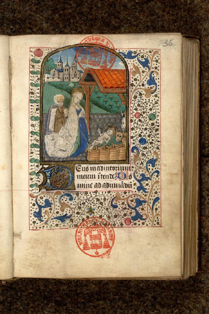 Paris, Bibl. Mazarine, ms. 0468, f. 035 - vue 1