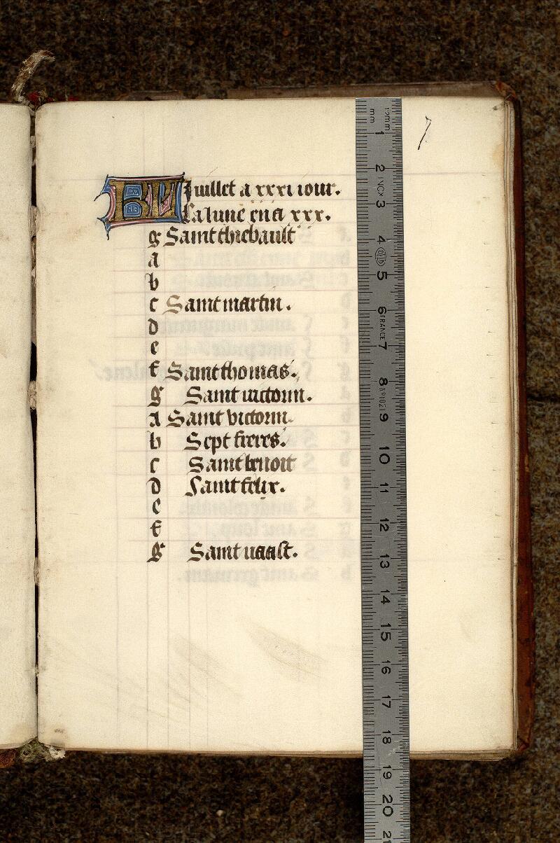 Paris, Bibl. Mazarine, ms. 0470, f. 007 - vue 1