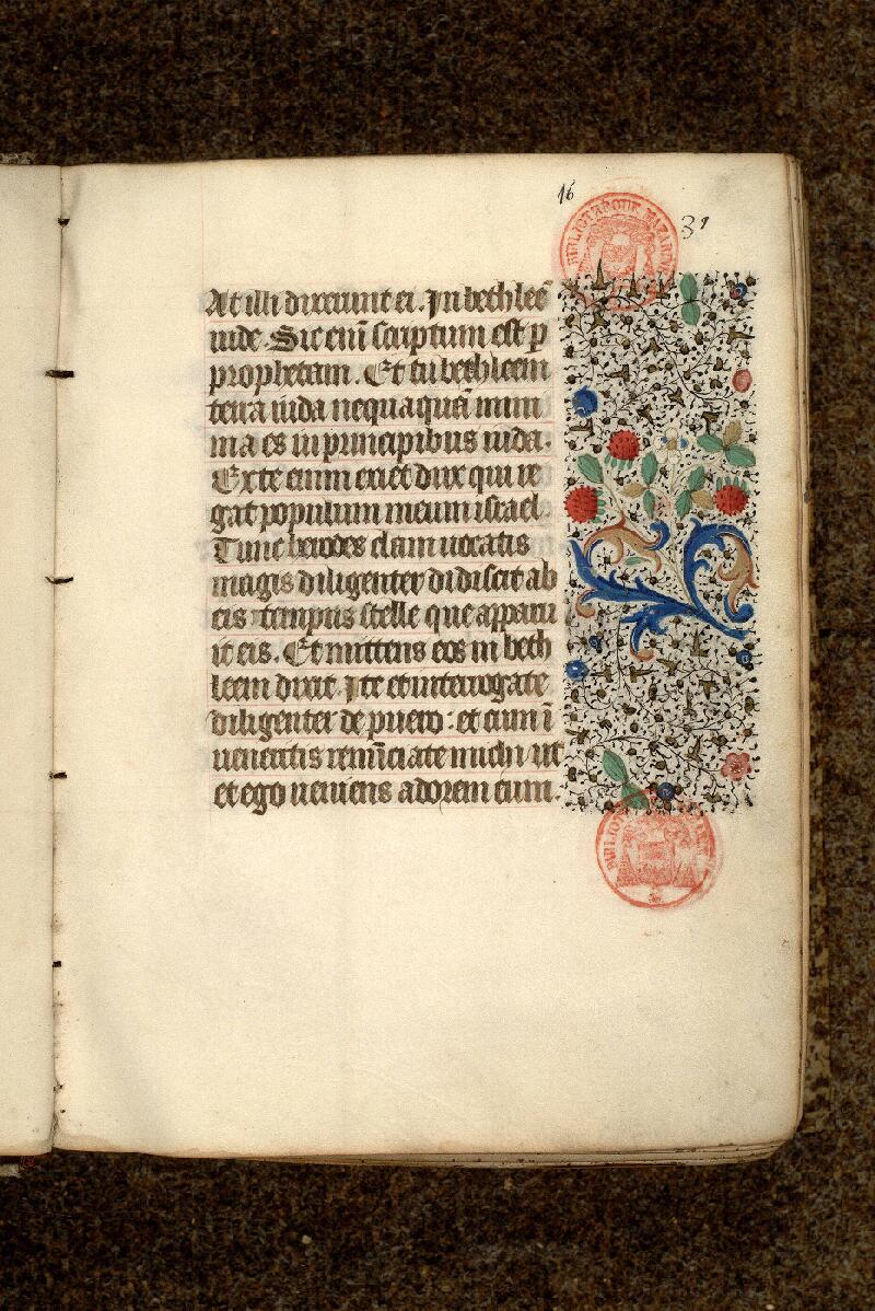 Paris, Bibl. Mazarine, ms. 0471, f. 016