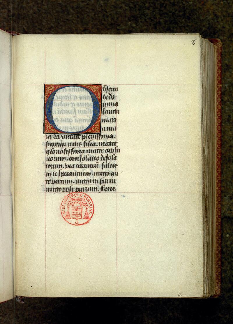 Paris, Bibl. Mazarine, ms. 0473, f. 035