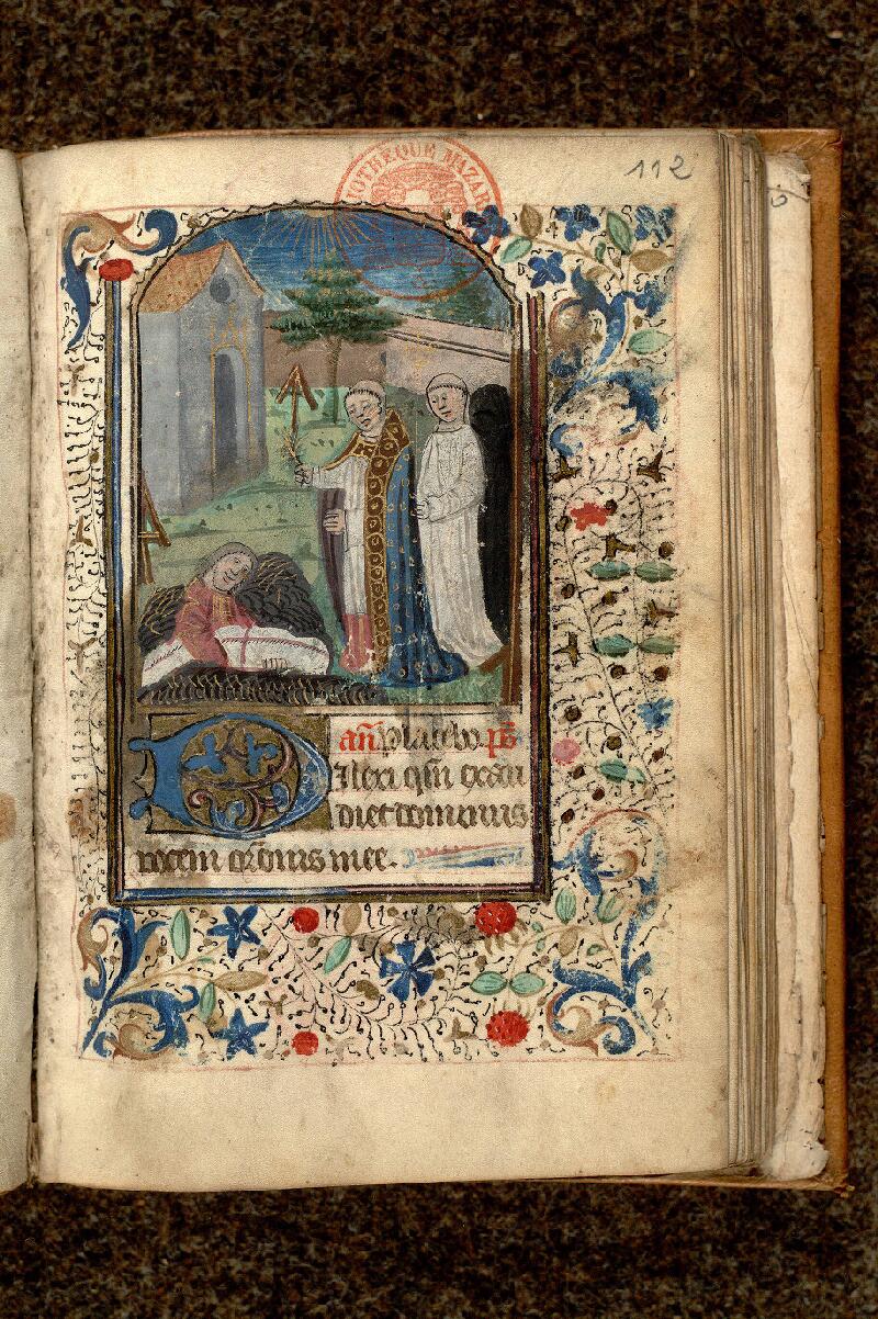 Paris, Bibl. Mazarine, ms. 0485, f. 112 - vue 1