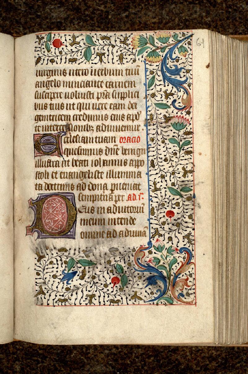 Paris, Bibl. Mazarine, ms. 0490, f. 061