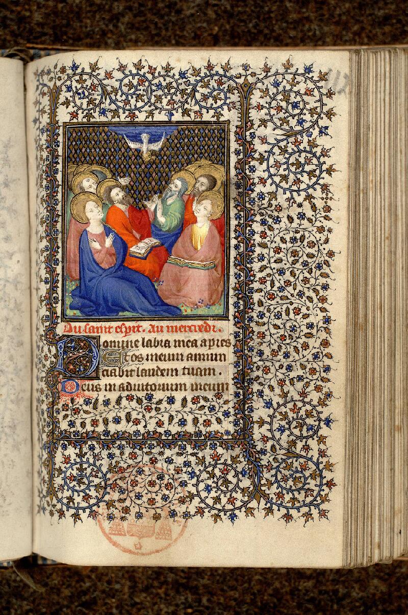 Paris, Bibl. Mazarine, ms. 0491, f. 112 - vue 1