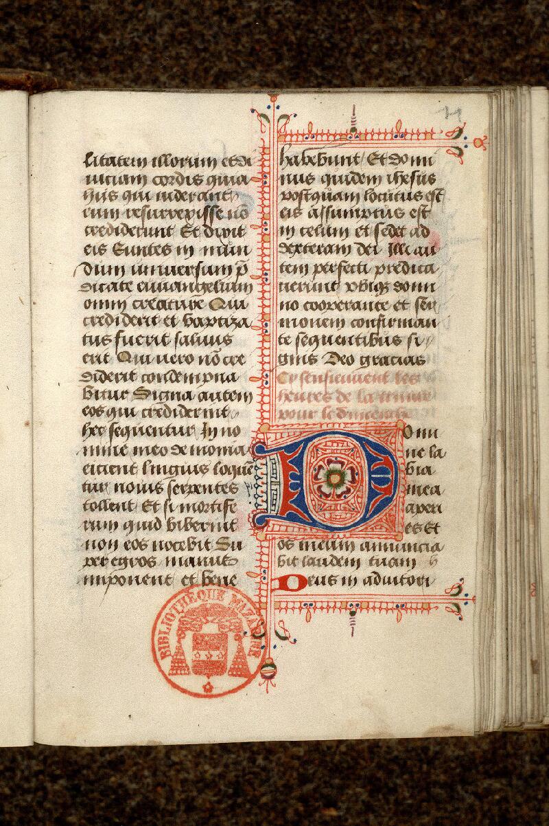 Paris, Bibl. Mazarine, ms. 0492, f. 011 - vue 2