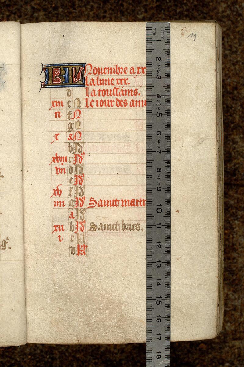 Paris, Bibl. Mazarine, ms. 0497, f. 011 - vue 1