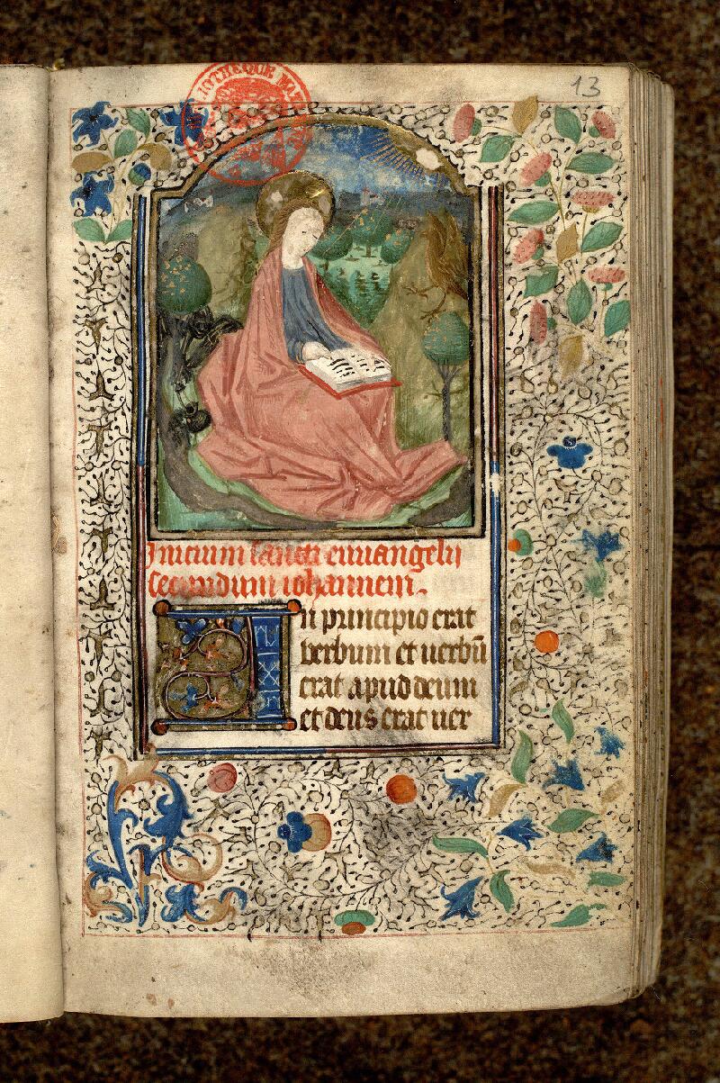 Paris, Bibl. Mazarine, ms. 0497, f. 013 - vue 1