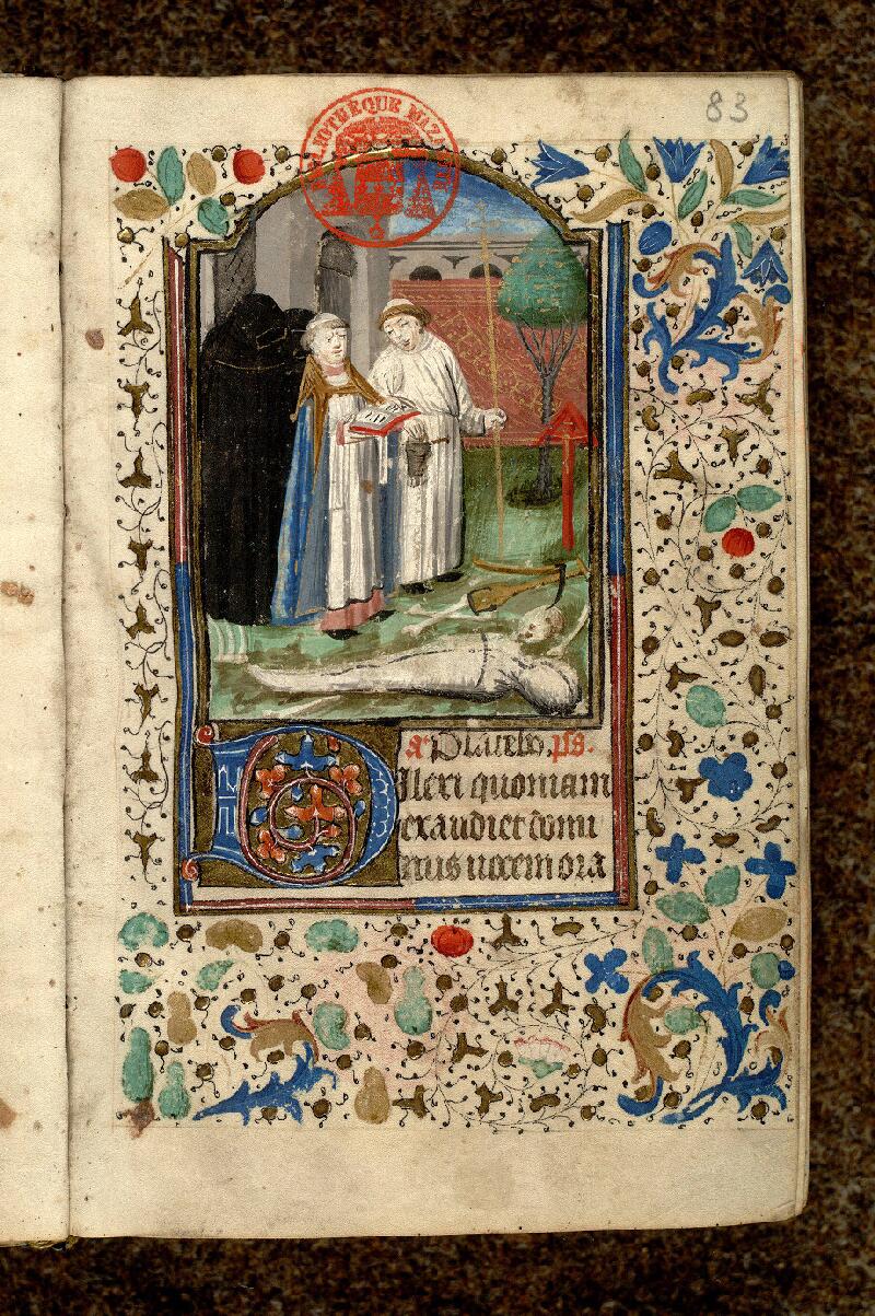 Paris, Bibl. Mazarine, ms. 0497, f. 083 - vue 1
