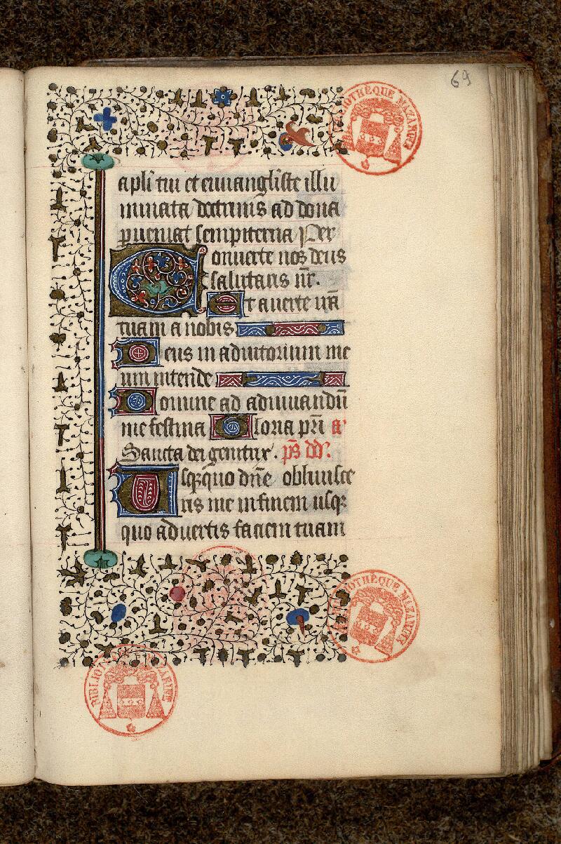 Paris, Bibl. Mazarine, ms. 0504, f. 069