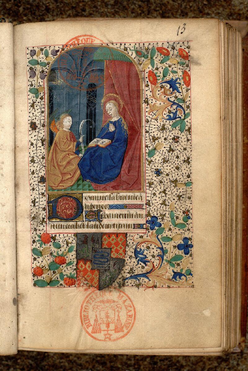 Paris, Bibl. Mazarine, ms. 0506, f. 013 - vue 1