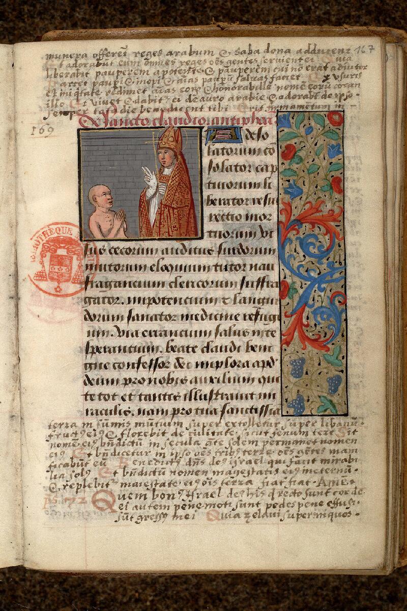 Paris, Bibl. Mazarine, ms. 0507, f. 167 - vue 1