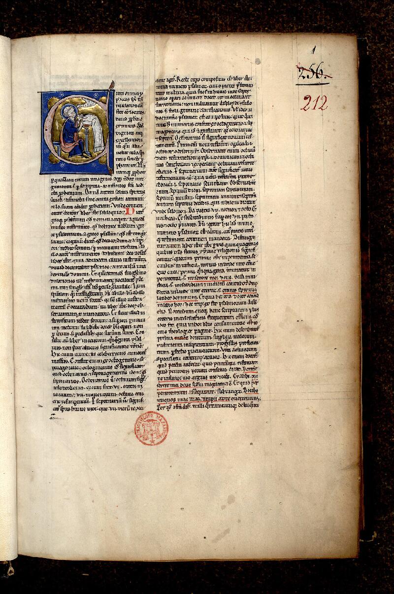 Paris, Bibl. Mazarine, ms. 0212, f. 001 - vue 2