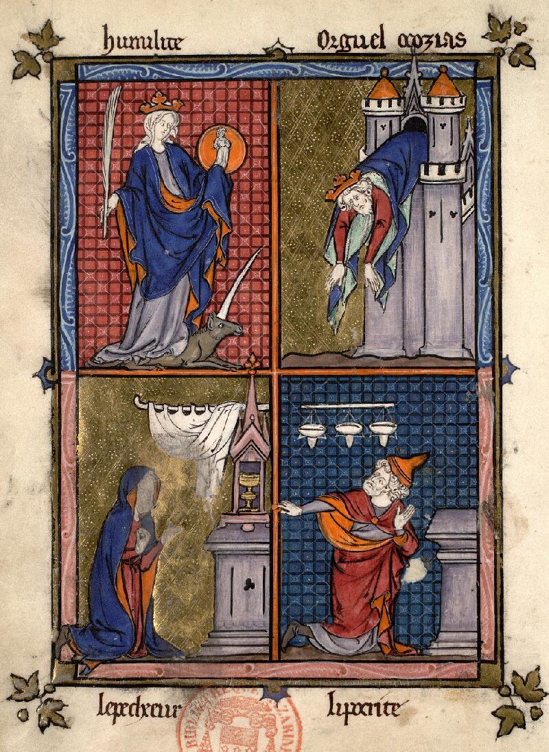 Paris, Bibl. Mazarine, ms. 0870, f. 089v - vue 1