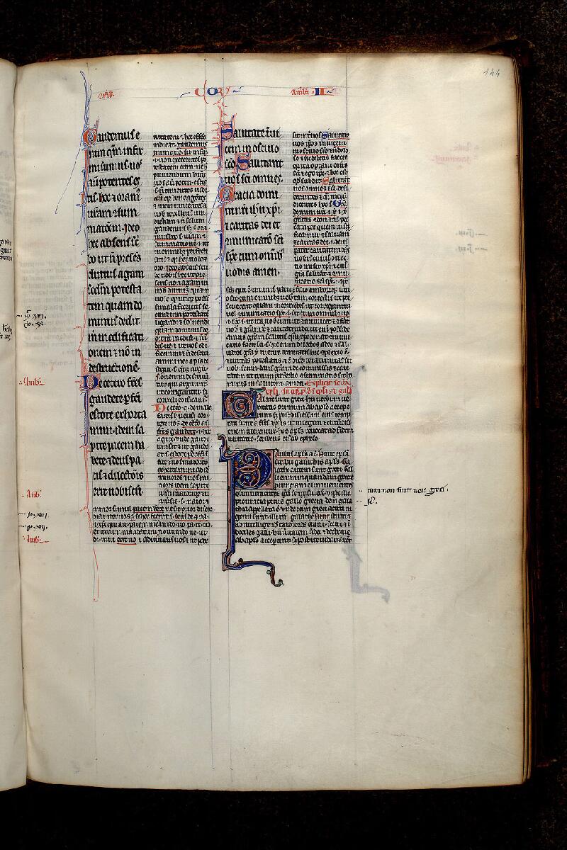 Paris, Bibl. Mazarine, ms. 0264, f. 144