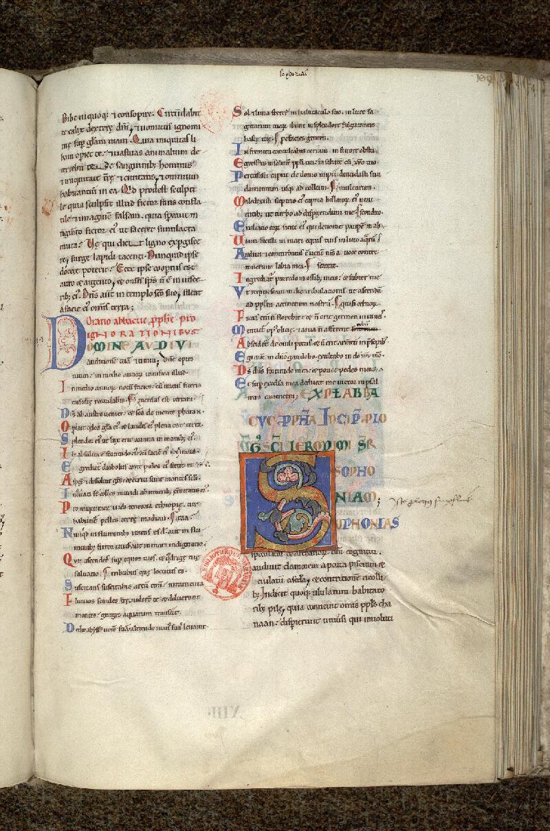 Paris, Bibl. Mazarine, ms. 0047, f. 104