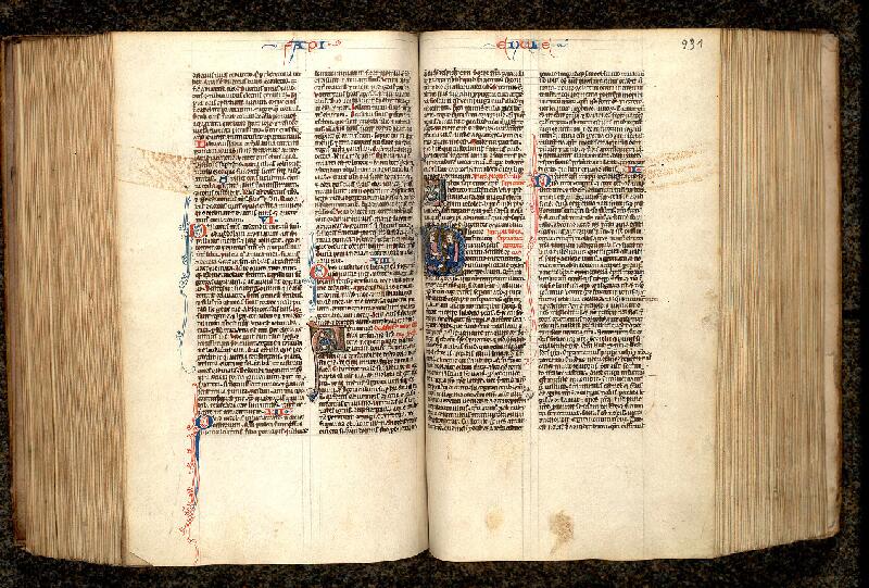 Paris, Bibl. Mazarine, ms. 0020, f. 230v-231