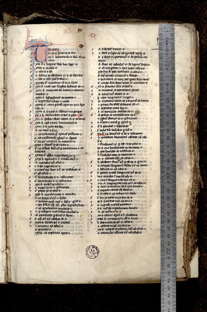 Paris, Bibl. Mazarine, ms. 0285, f. 001 - vue 1