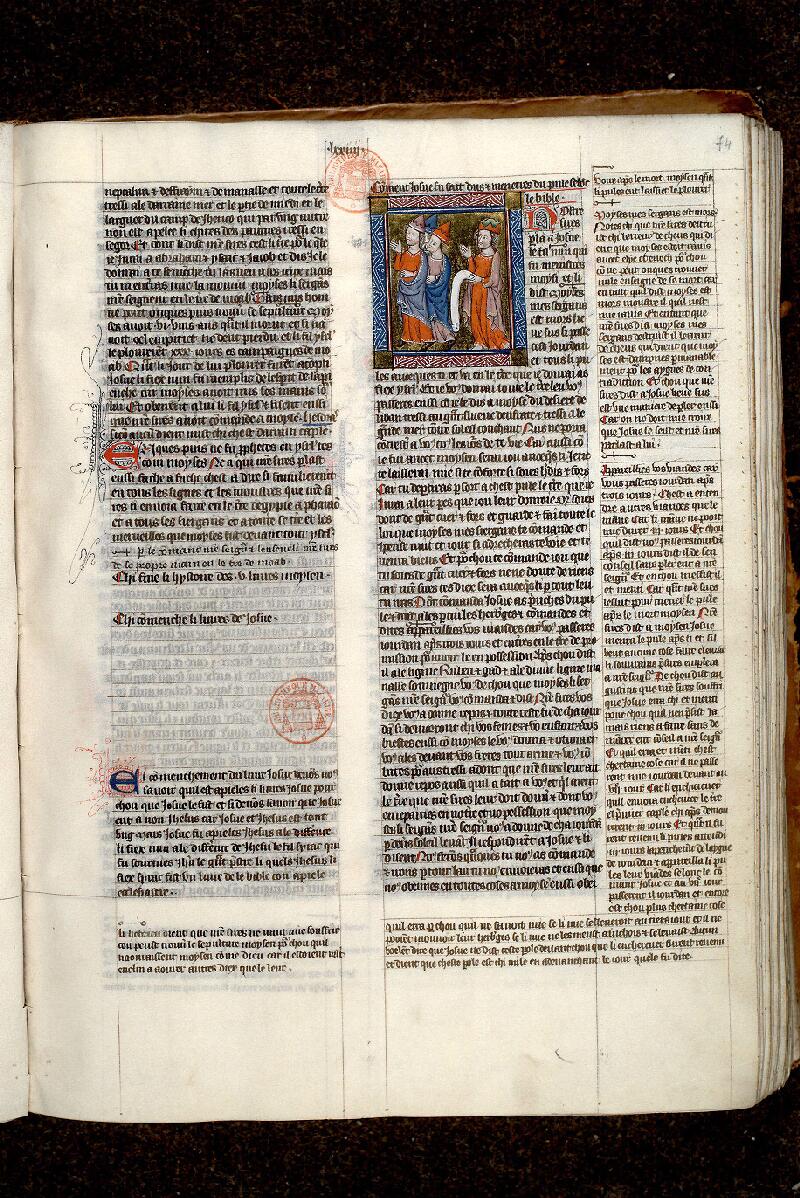 Paris, Bibl. Mazarine, ms. 0312, f. 074 - vue 1