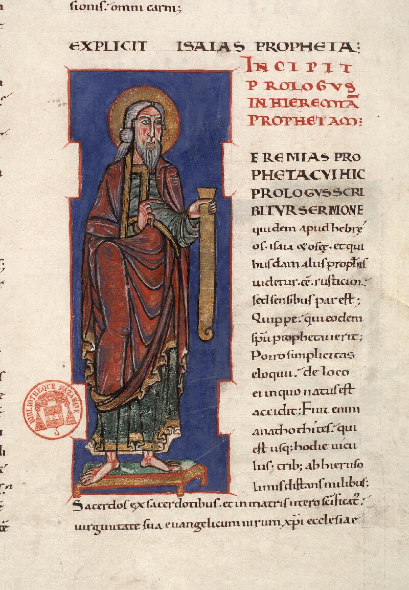 Paris, Bibl. Mazarine, ms. 0001, f. 144