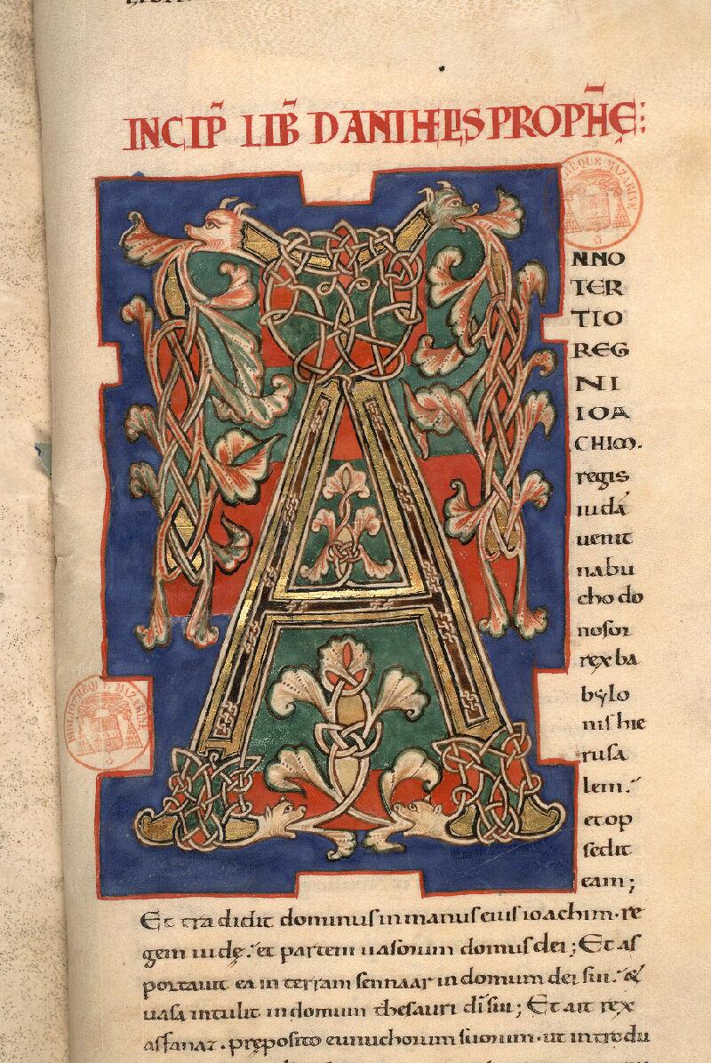 Paris, Bibl. Mazarine, ms. 0001, f. 185
