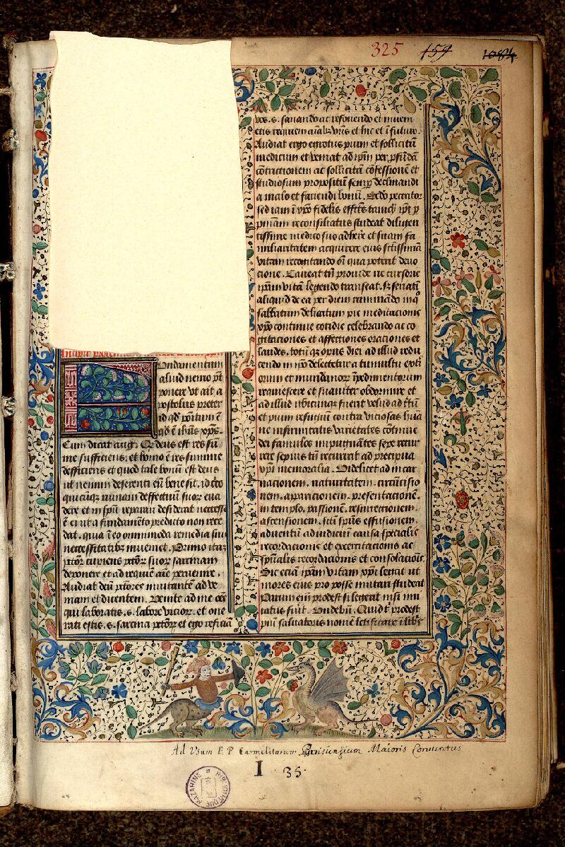 Paris, Bibl. Mazarine, ms. 0325, f. 001 - vue 2