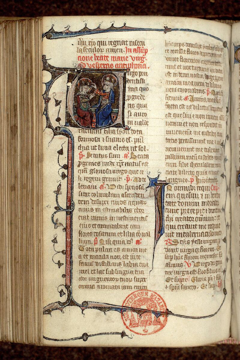 Paris, Bibl. Mazarine, ms. 0342, f. 385v - vue 1