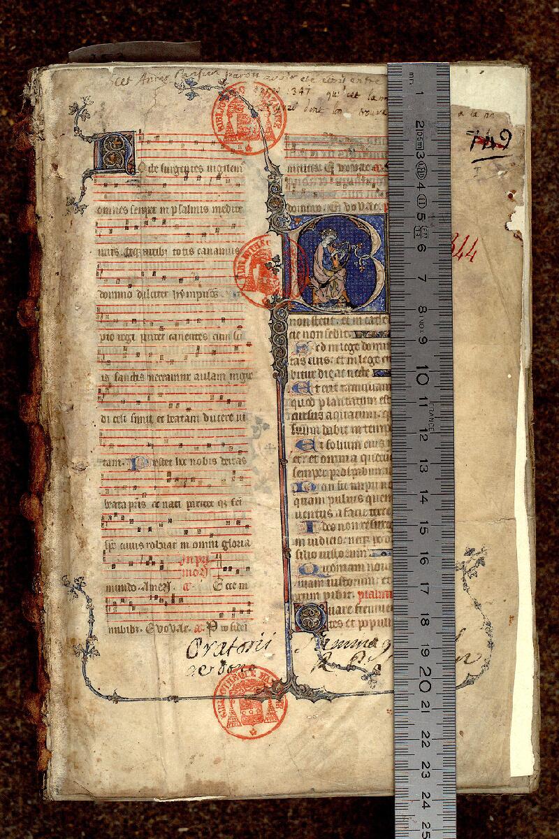 Paris, Bibl. Mazarine, ms. 0344, f. 001 - vue 1