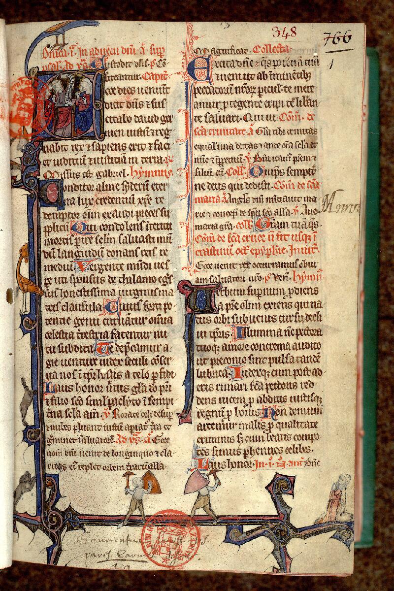 Paris, Bibl. Mazarine, ms. 0348, f. 001 - vue 2