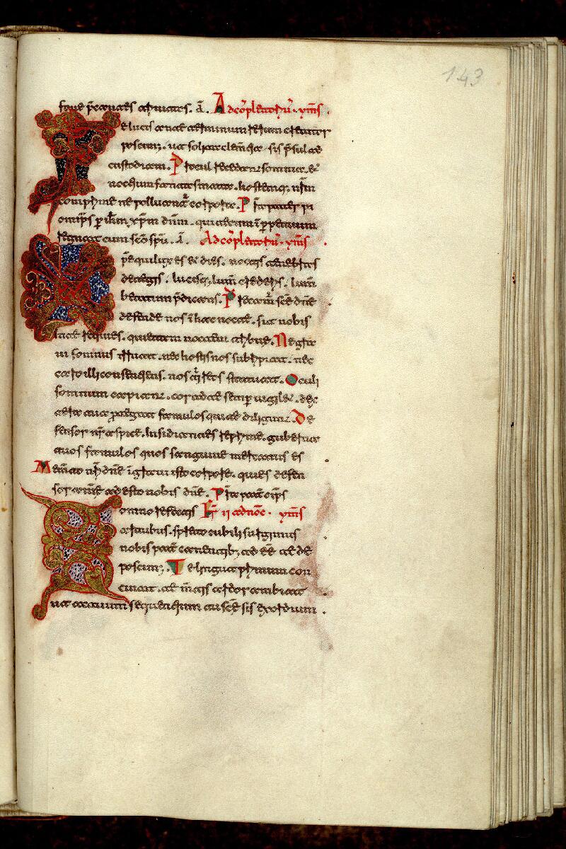 Paris, Bibl. Mazarine, ms. 0364, f. 143