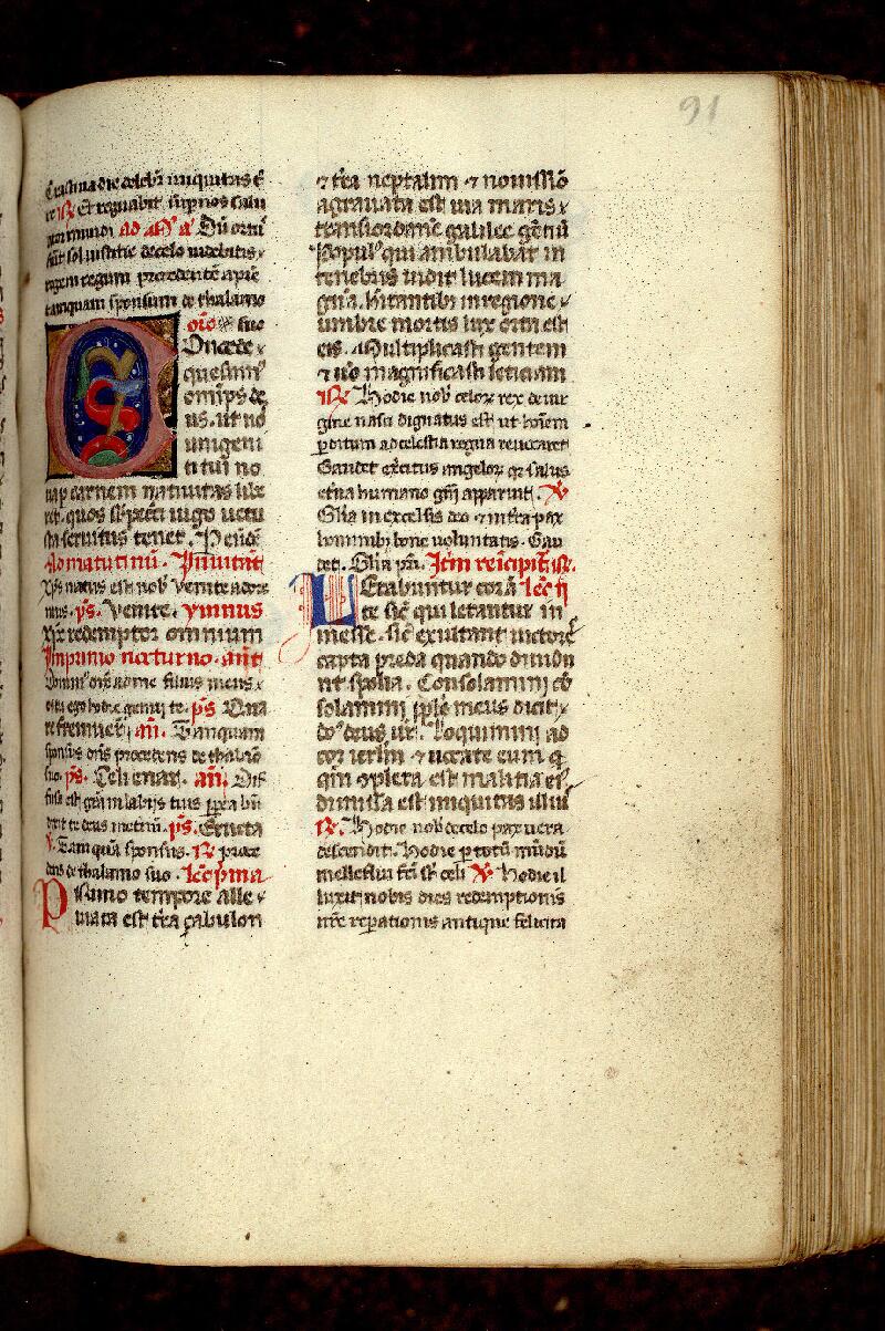 Paris, Bibl. Mazarine, ms. 0365, f. 091