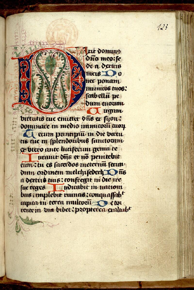 Paris, Bibl. Mazarine, ms. 0377, f. 123