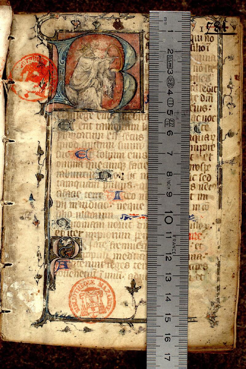 Paris, Bibl. Mazarine, ms. 0378, f. 001 - vue 1