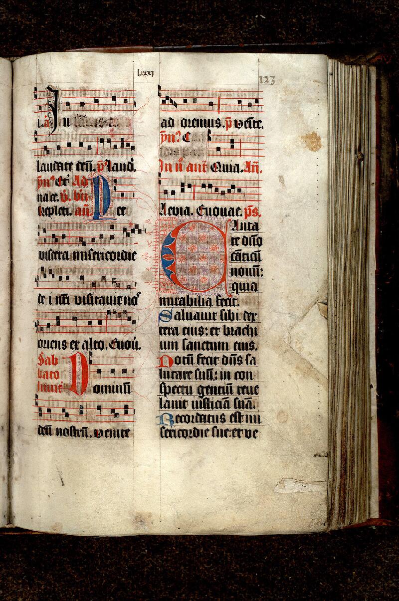 Paris, Bibl. Mazarine, ms. 0385, f. 123
