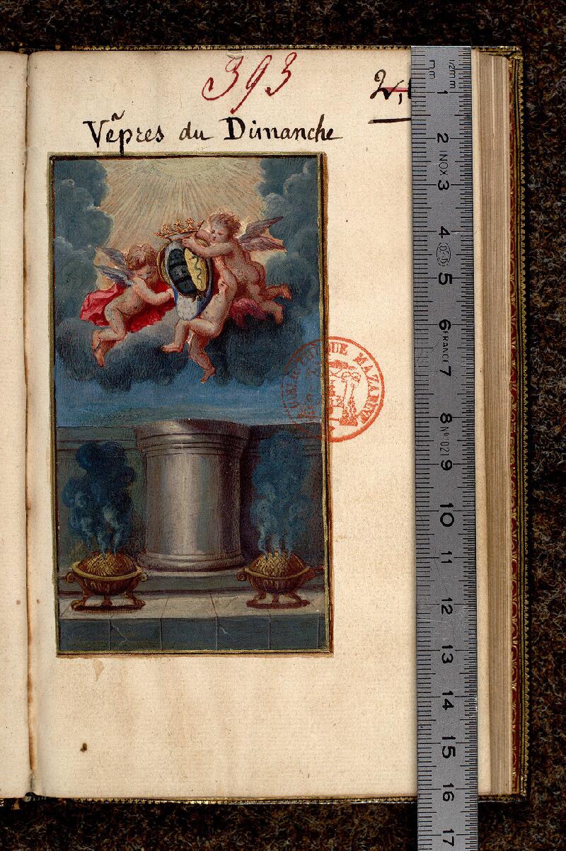 Paris, Bibl. Mazarine, ms. 0393, f. 001 - vue 1