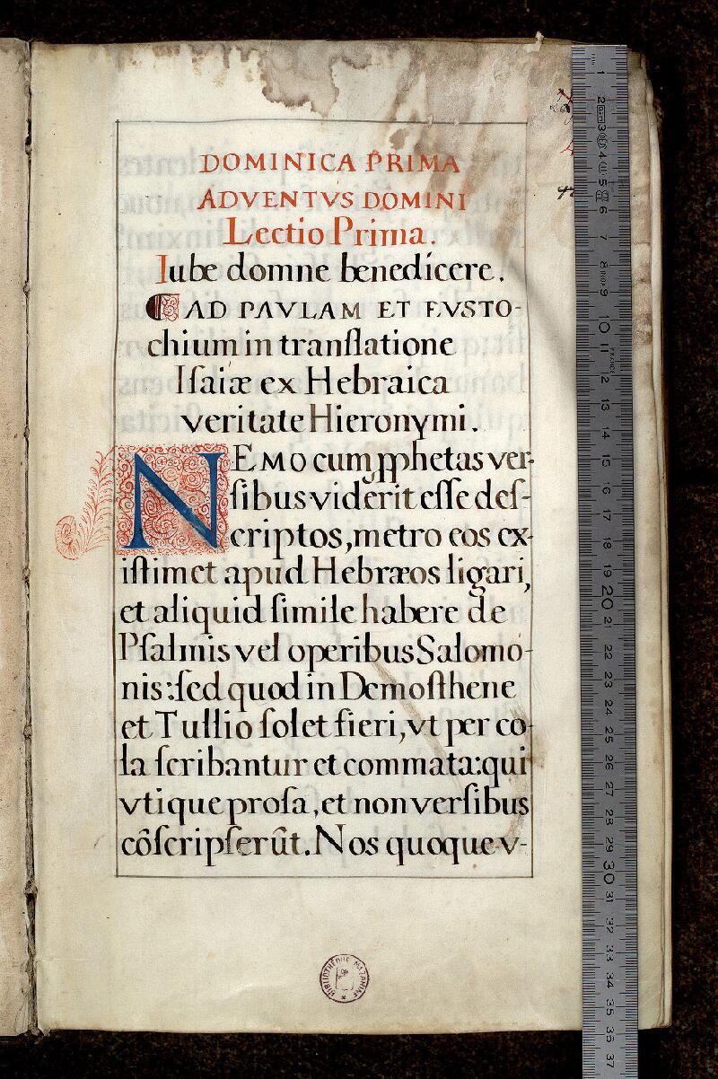 Paris, Bibl. Mazarine, ms. 0402, f. 000A - vue 1