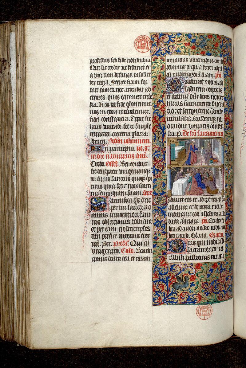 Paris, Bibl. Mazarine, ms. 0412, f. 195v - vue 1