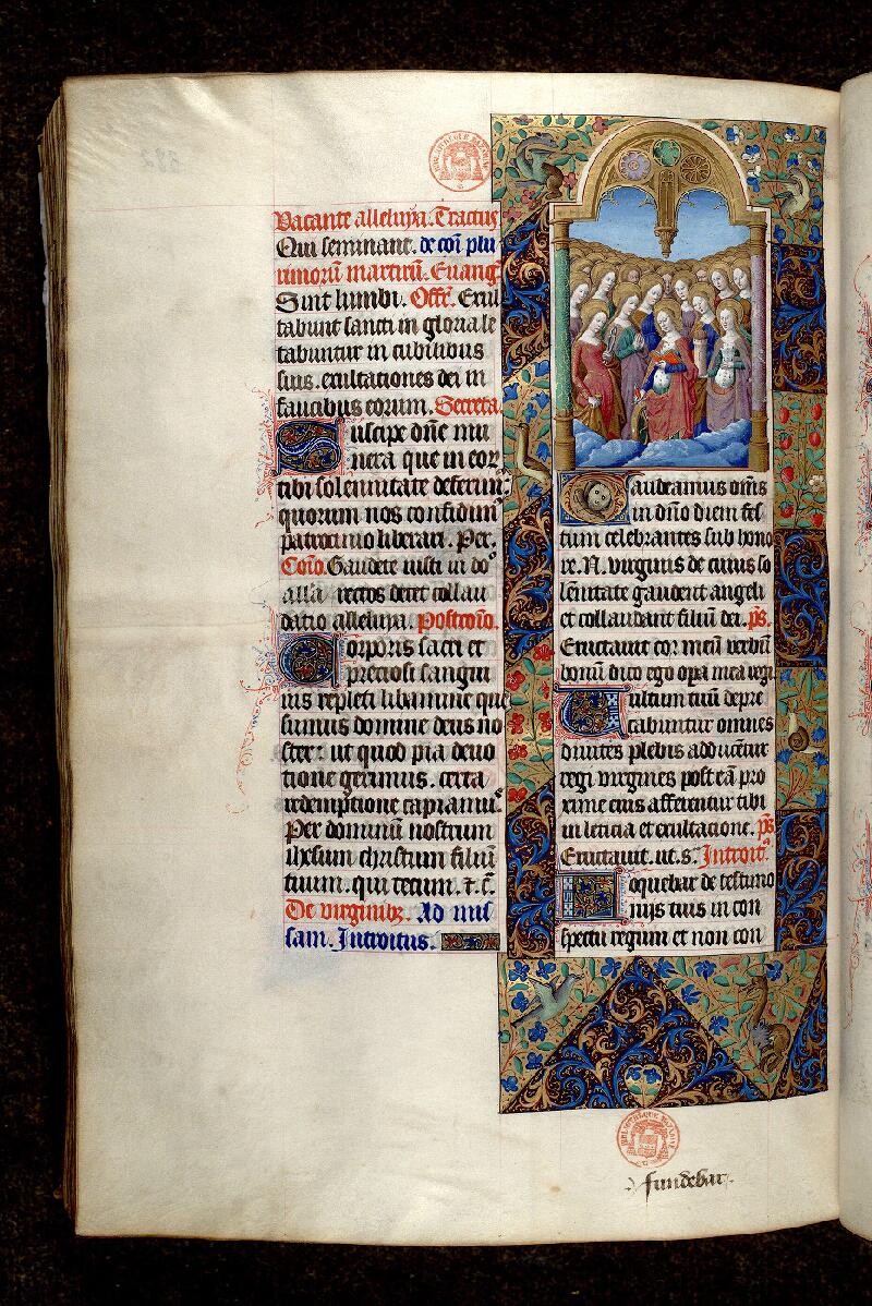 Paris, Bibl. Mazarine, ms. 0412, f. 382v - vue 1
