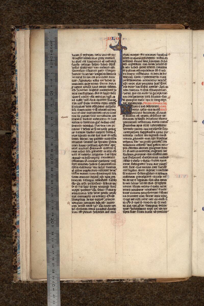 Paris, Bibl. Mazarine, ms. 0006, f. 003v - vue 1