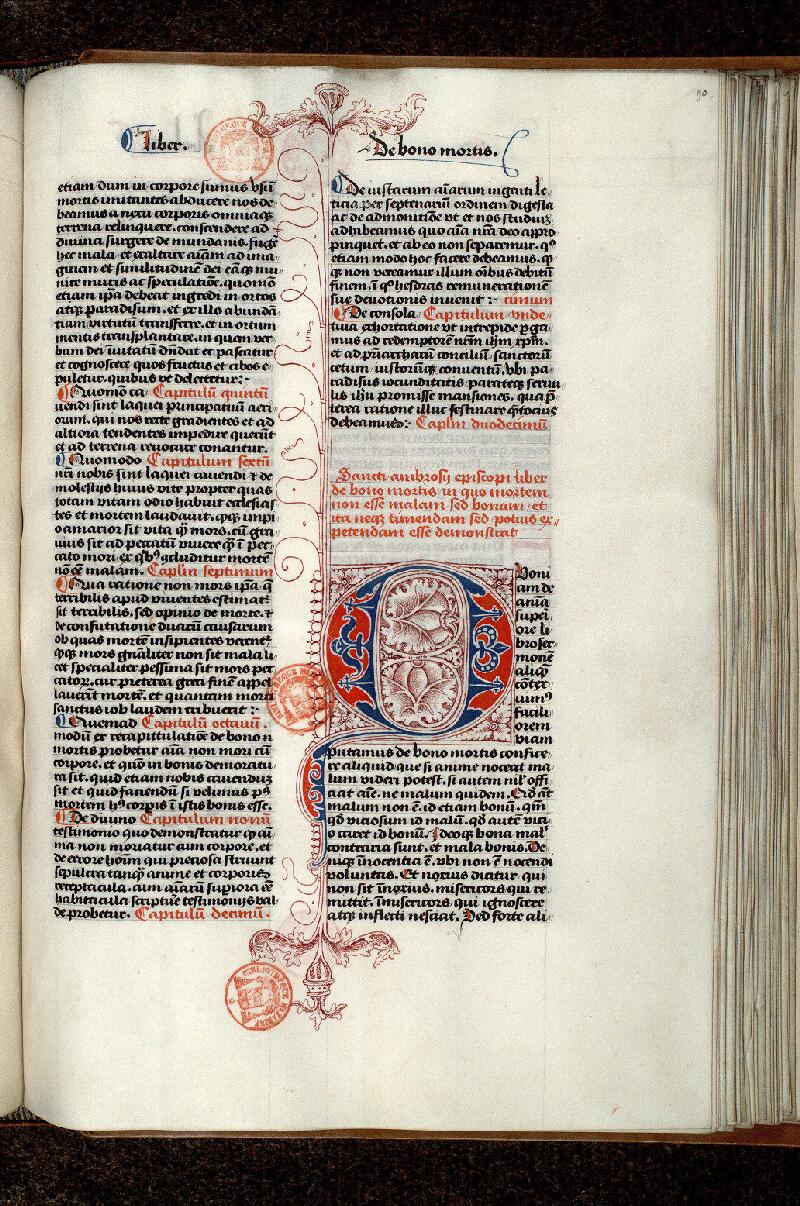 Paris, Bibl. Mazarine, ms. 0562, f. 090