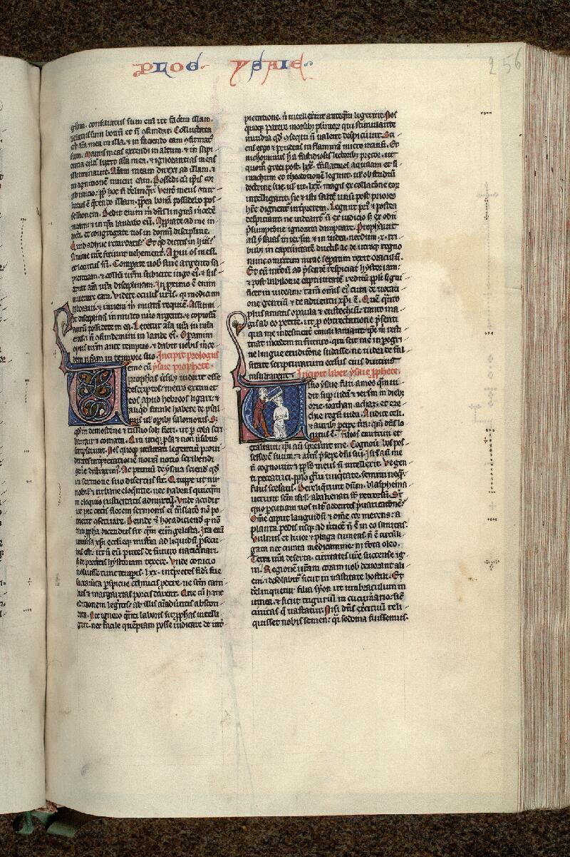 Paris, Bibl. Mazarine, ms. 0009, f. 256 - vue 1