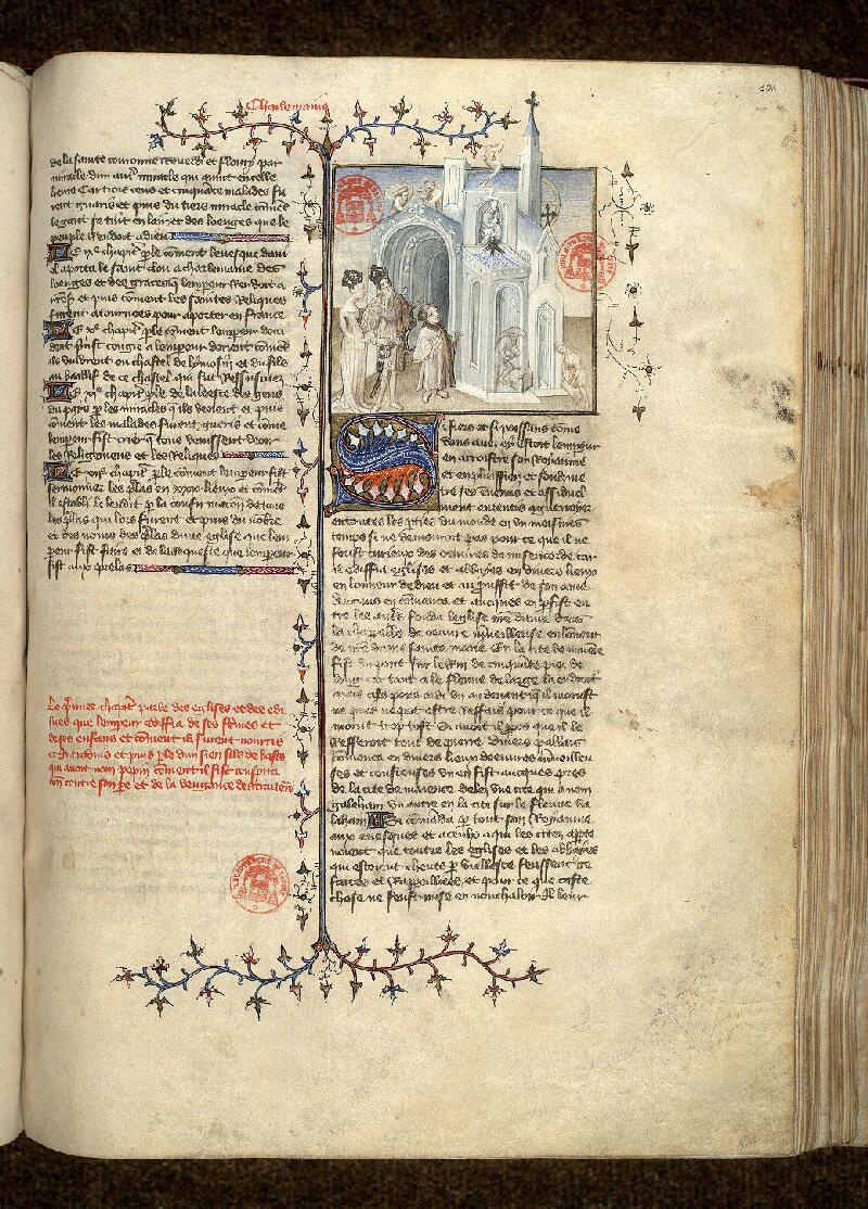 Paris, Bibl. Mazarine, ms. 2028, f. 106 - vue 1