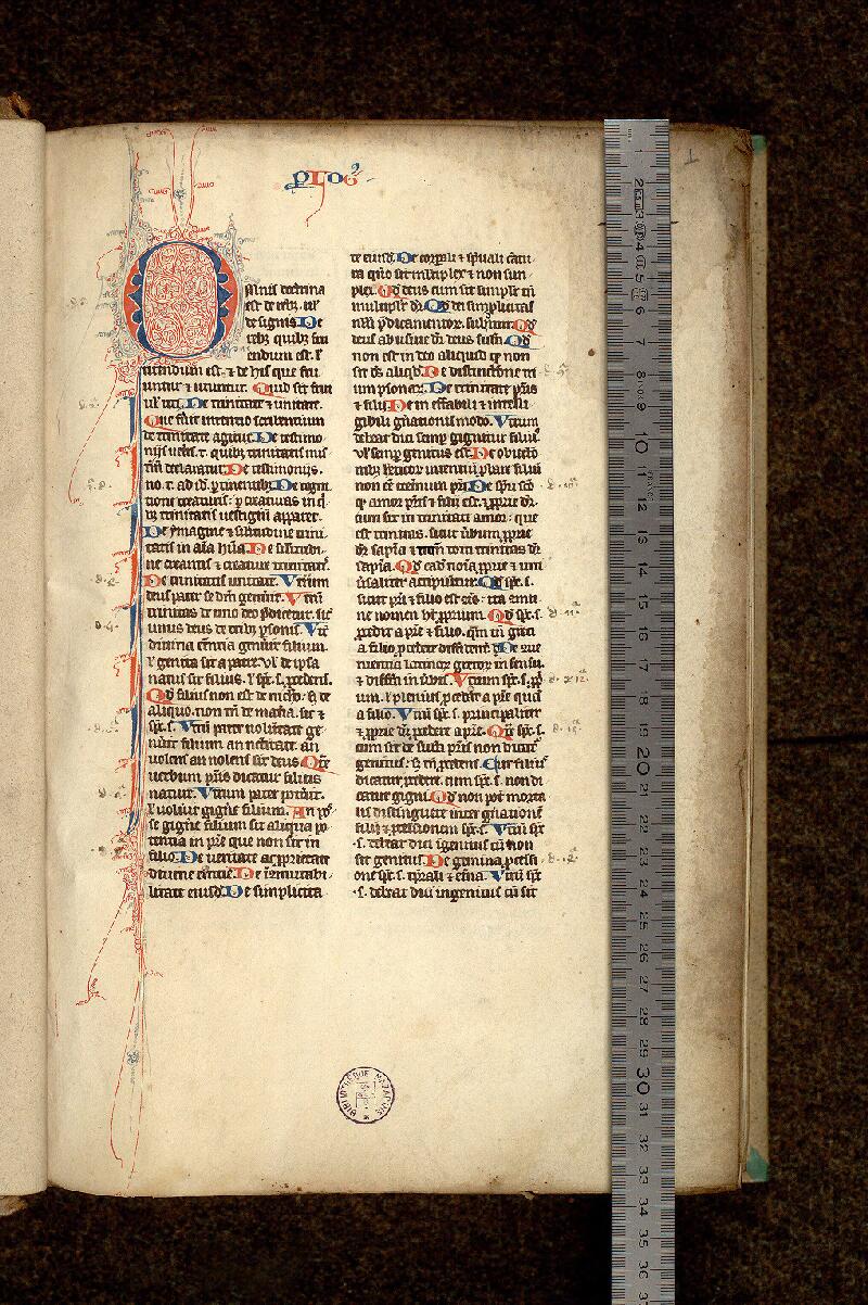 Paris, Bibl. Mazarine, ms. 0767, f. 001 - vue 1