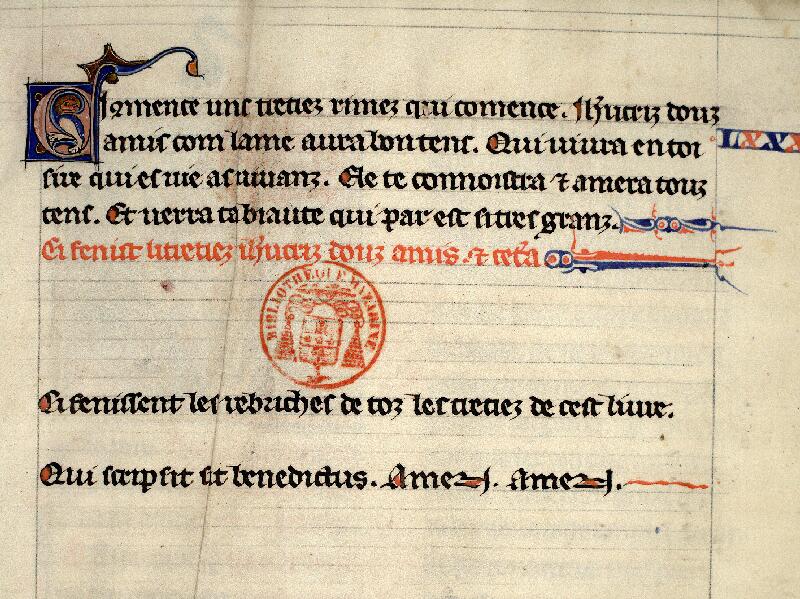 Paris, Bibl. Mazarine, ms. 0788, f. 004
