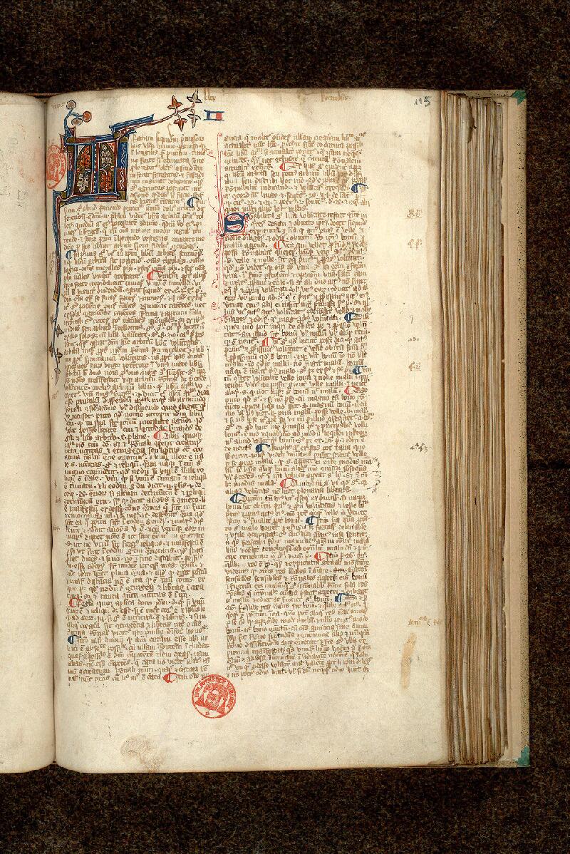 Paris, Bibl. Mazarine, ms. 0903, f. 115