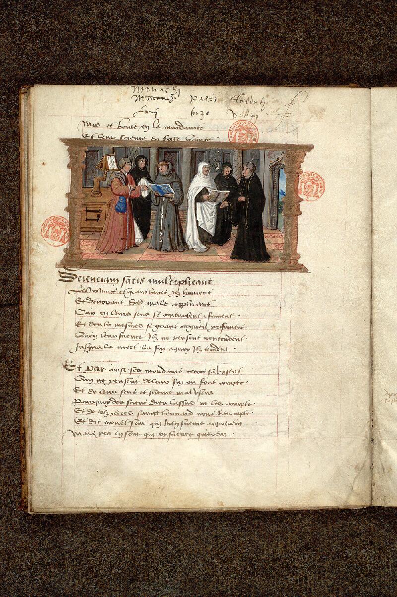 Paris, Bibl. Mazarine, ms. 0955, f. 013v - vue 1