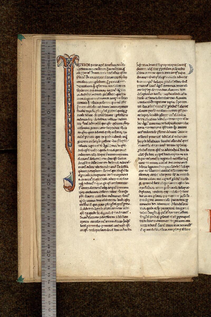 Paris, Bibl. Mazarine, ms. 1288, f. 001v - vue 1