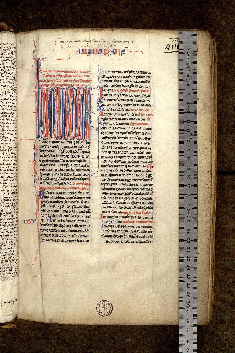 Paris, Bibl. Mazarine, ms. 1289, f. 001 - vue 1