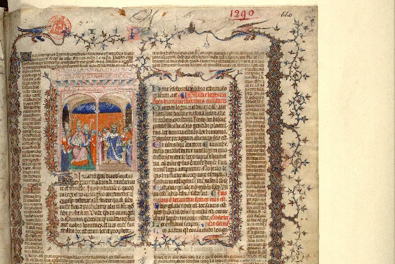 Paris, Bibl. Mazarine, ms. 1290, f. 001 - vue 3