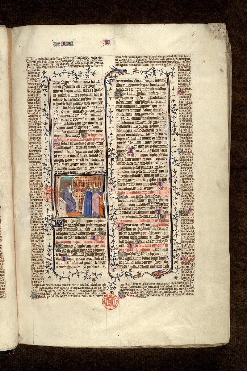 Paris, Bibl. Mazarine, ms. 1290, f. 006 - vue 1