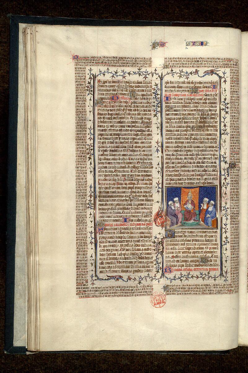 Paris, Bibl. Mazarine, ms. 1290, f. 019v - vue 1
